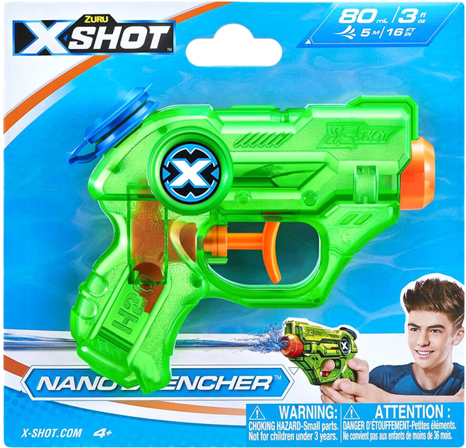 Водний бластер Zuru X-Shot Warfare Nano Drencher (193052047366) - зображення 1