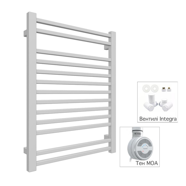 Полотенцесушитель комбинированный Terma BONE 760х500,White, тен MOA ...