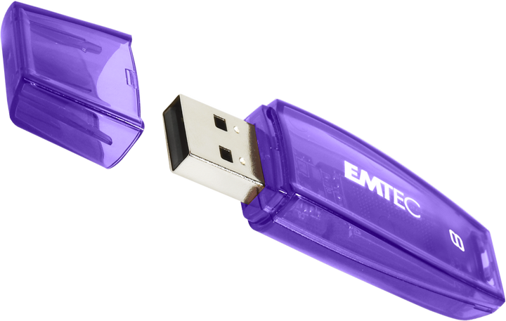 Флеш пам'ять USB Emtec C410 8GB USB 2.0 Purple (ECMMD8GC410) - зображення 1