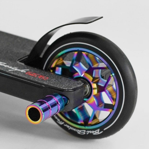 Трюковый самокат Best Scooter Freestyle N-43005 с рулевой системой HIC, колеса 120 мм + 2 пеги, Черный - изображение 6