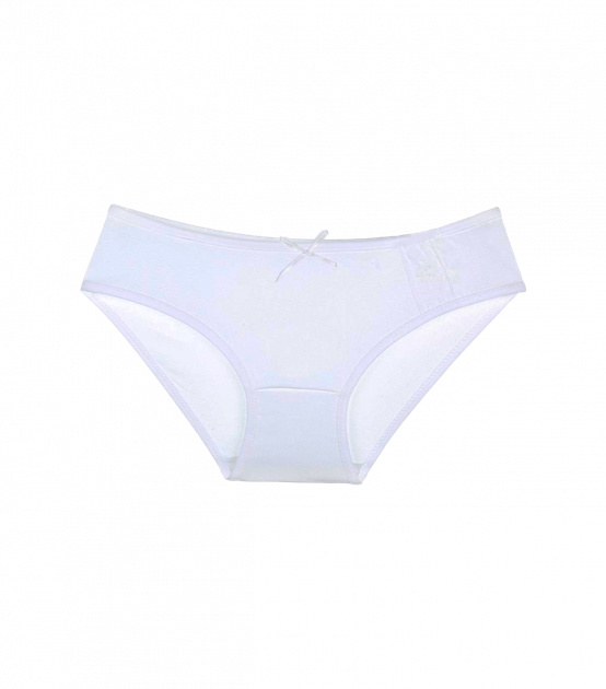 Однотонные трусы слипы для девочки - Donella - 4151D4 - 98-104 см - Белый - Фото 1 Однотонные трусы слипы для девочки - Donella - 4151D4 - 98-104 см - Белый - изображение 1