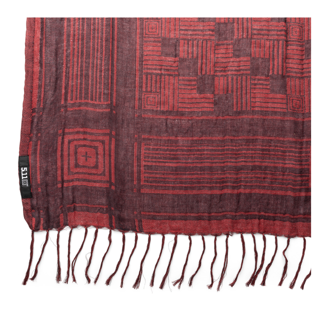 Шарф шемаг 5.11 Tactical Legion Scarf Red Bourbon - изображение 2