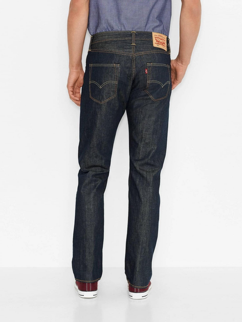 Jeansy Regular Fit męskie Levi's 501 Original 00501-0162 31-32 Granatowe (5412130541448) - obraz 2