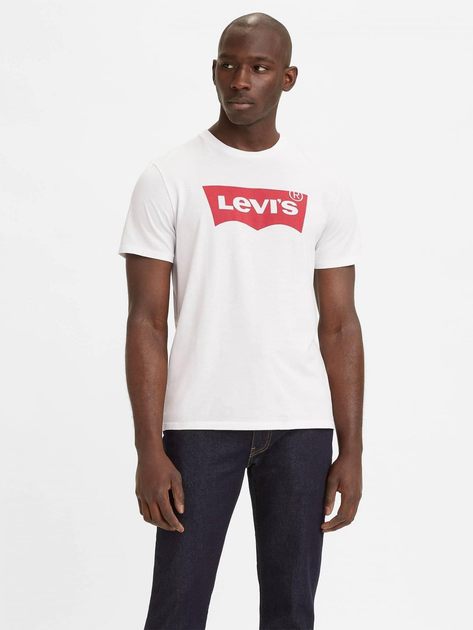 Koszulka męska bawełniana Levi's Graphic Setin Neck 17783-0140 M Biała (5415211954304) - obraz 3