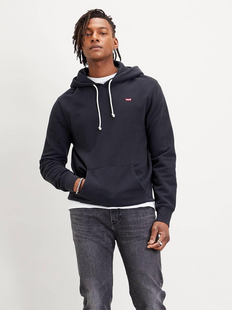 Bluza męska z kapturem kangurka Levi's The Original Hm Hoodie 34581-0001 L Czarna (5400898433914) - obraz 1