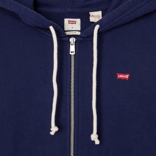 Толстовка на блискавці чоловіча Levi's The Original Hm Zip Up 34584-0011 XL Navy Bl (5401043953905) - зображення 7