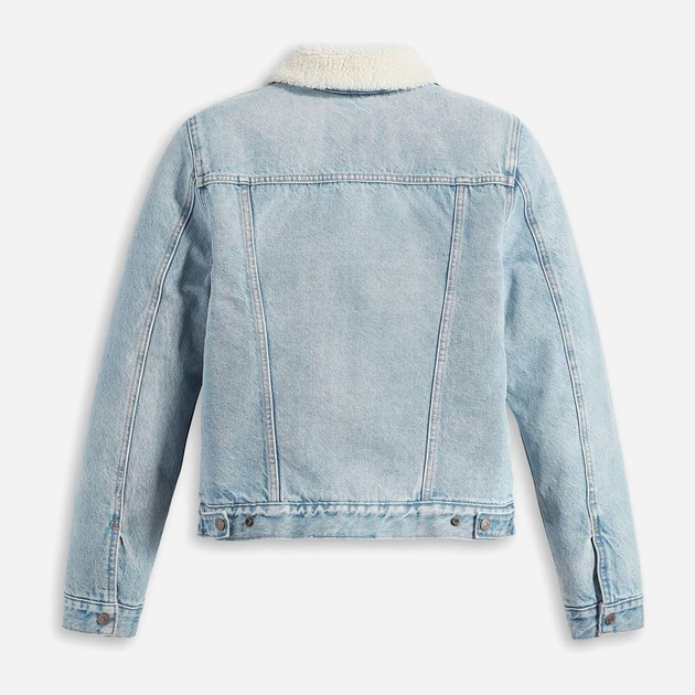 Куртка джинсова жіноча Levi's Original Sherpa Trucker 36136-0069 S Блакитна (5401128131396) - зображення 6