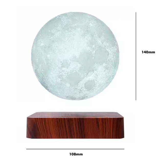 Левитирующий светильник BauTech Magnetic Moon Light 14 см Белый (1013 ...