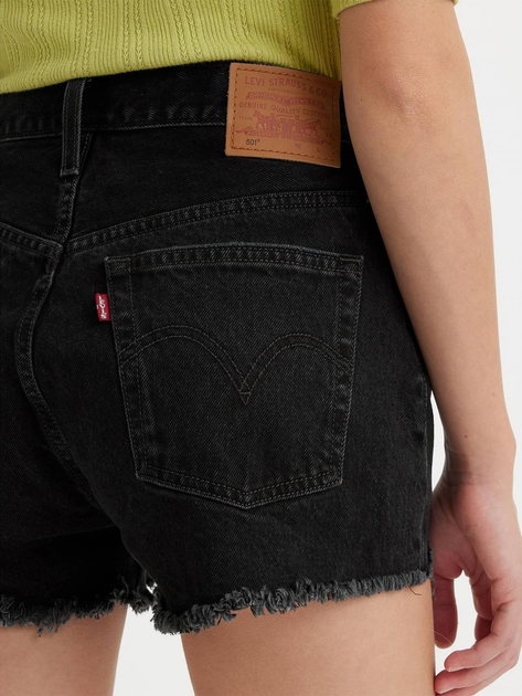 Шорти джинсові жіночі Levi's 501 Original Short 56327-0318 29 Чорні (5401105537715) - зображення 6