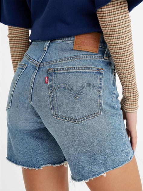 Шорти джинсові жіночі Levi's 501 Mid Thigh Short 85833-0034 29 Odeon (5401105690076) - зображення 6