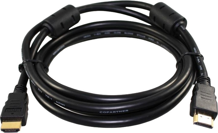 Kabel Reekin HDMI - HDMI Ferrit Full HD 15 m Black (HDMI-027-15M) - obraz 1