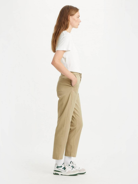 Spodnie regular fit damskie Levi's Essential Chino A4673-0004 28-29 Beżowe (5401105460938) - obraz 4