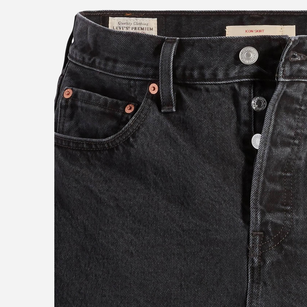 Спідниця джинсова міні літня пряма жіноча Levi's Icon Skirt A4694-0000 25 Theres A Storm Comi (5401105466657) - зображення 7