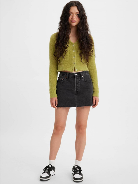 Спідниця джинсова міні літня пряма жіноча Levi's Icon Skirt A4694-0000 31 Theres A Storm Comi (5401105467609) - зображення 3