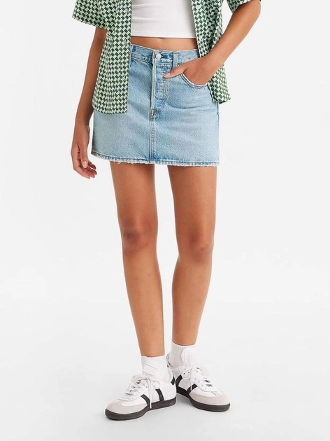 Спідниця джинсова міні літня пряма жіноча Levi's Icon Skirt A4694-0003 26 Front And Center (5401105468347) - зображення 1