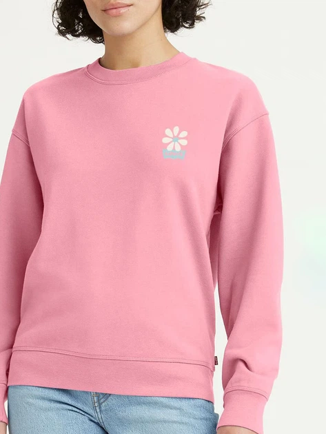 Світшот жіночий Levi's Graphic Standard 18686-0264 XS Crew Bw (5401128857814) - зображення 3