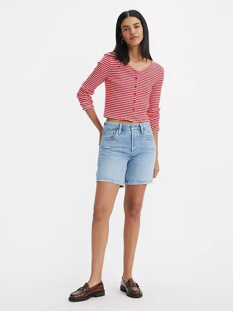 Шорти джинсові жіночі Levi's 501 Mid Thigh Short 85833-0055 29 Світло-сині (5401128865383) - зображення 5