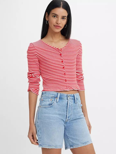 Шорти джинсові жіночі Levi's 501 Mid Thigh Short 85833-0055 30 Світло-сині (5401128865390) - зображення 6