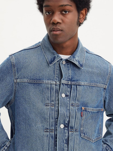 Kurtka jeansowa męska Levi's Type I Trucker A3174-0004 L Granatowa (5401043517251) - obraz 4