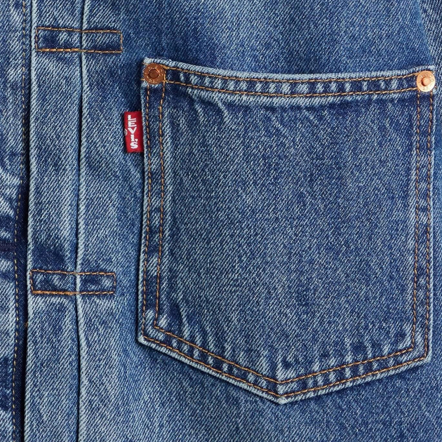 Куртка джинсова чоловіча Levi's Type I Trucker A3174-0004 S Темно-синя (5401043517268) - зображення 8