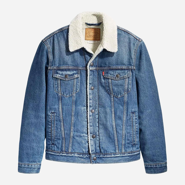 Куртка джинсова чоловіча Levi's Type 3 Sherpa Trucker 16365-0128 M Синя (5400898357678) - зображення 3