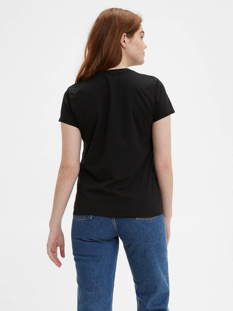 Koszulka damska bawełniana Levi's Perfect Tee 39185-0008 XS Czarna (5400599010681) - obraz 2