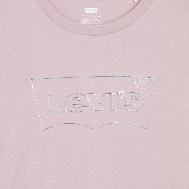 Футболка бавовняна жіноча Levi's The Perfect Tee 17369-2433 XS Shimmer Bw Keepsake Lil (5401128683673) - зображення 5