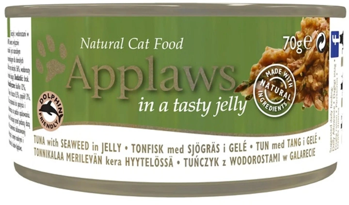 Karma mokra dla kotów Applaws Wet Cat Food Tuna and seaweed in jelly 70 g (5060333435509) - obraz 1