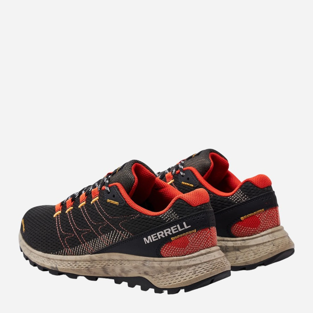 Buty do biegania męskie Merrell Fly Strike J067377 42 (8.5US) 26.5 cm Czarny/Pomarańczowy (195017999390) - obraz 4