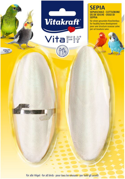 Камінь для заточування дзьоба Vitakraft Vita Fit Sepia shells 2 шт (4008239313171) - зображення 1