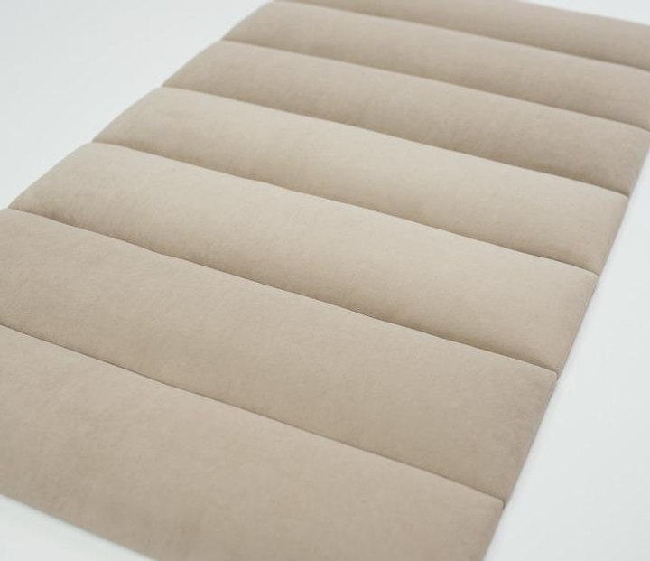 Самоклеящиеся мягкая стеновая панель Soft Pan 15х60x3,7 см велюр матовый нюд (156004) - изображение 2
