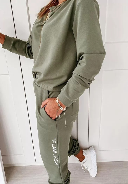 Fashions • Спортивныи костюм женскии Flawless Fashions XL оливковый ...