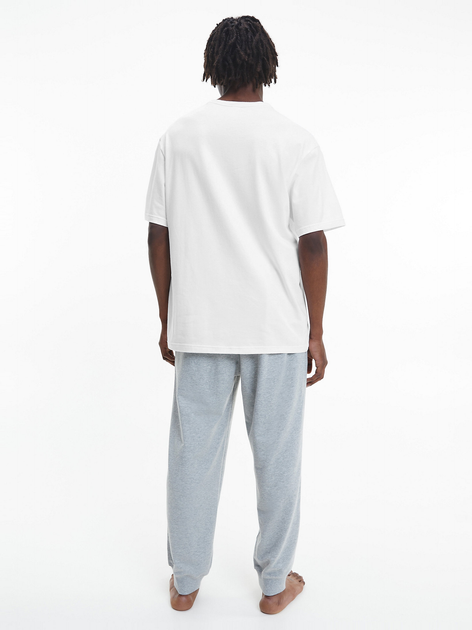 Футболка довга чоловіча Calvin Klein Underwear 000NM2298E-100 M Біла (8719856377618) - зображення 2