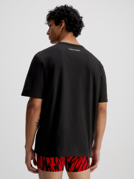 Футболка бавовняна довга чоловіча Calvin Klein Underwear 000NM2399E-UB1 S Чорна (8720107557307) - зображення 2