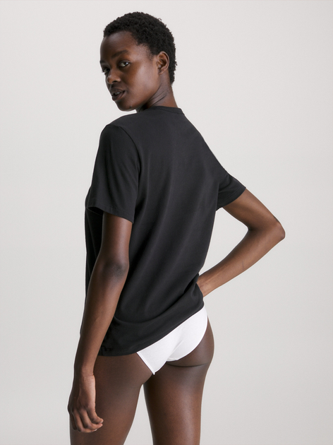 Футболка бавовняна жіноча Calvin Klein Underwear 000QS6105E-001 S Чорна (8719113341338) - зображення 2