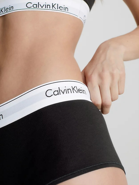 Трусики шорти жіночі бавовняні Calvin Klein Underwear 0000F3788E-001 S Чорні (8718571607949) - зображення 4