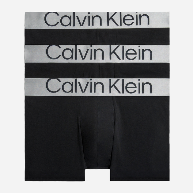Набір трусів шорт чоловічих бавовняних Calvin Klein Underwear 000NB3130A-7V1 S 3 шт Чорний (8719855387229) - зображення 1