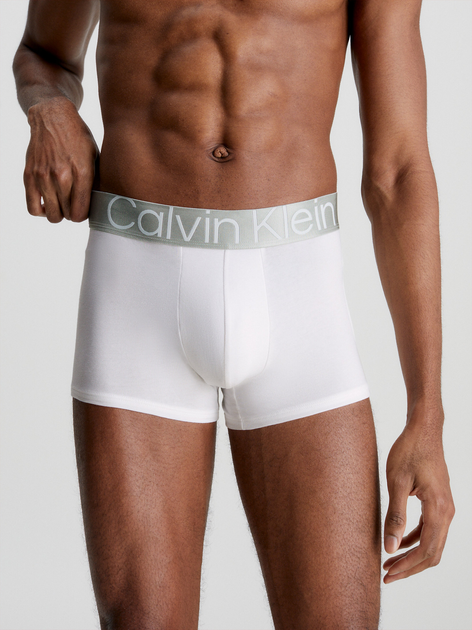 Набір трусів шорт чоловічих бавовняних Calvin Klein Underwear 000NB3130A-MPI 2XL 3 шт Сірий/Чорний/Білий (8719855389940) - зображення 2