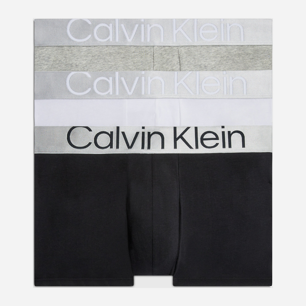 Zestaw majtek bokserek męskich bawełnianych Calvin Klein Underwear 000NB3130A-MPI XL 3 szt. Szary/Czarny/Biały (8719855389933) - obraz 1