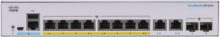 Комутатор Cisco CBS350-8P-E-2G-UK - зображення 2