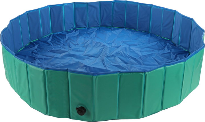 Basen dla psów Flamingo Doggy Splash Pool M 120 x 30 cm Green/Blue (5400585002188) - obraz 1