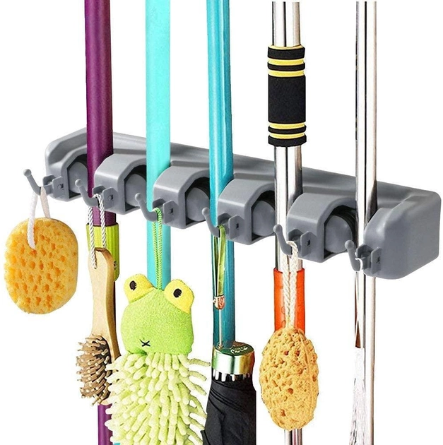 Тримач для швабр та щіток Broom Holder 77R75TE8CF - Фото 5 Тримач для швабр та щіток Broom Holder 77R75TE8CF - зображення 5