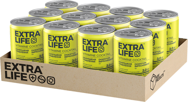 Упаковка напитка со стевией Extra Life Улучшение Пищеварения добавка ...