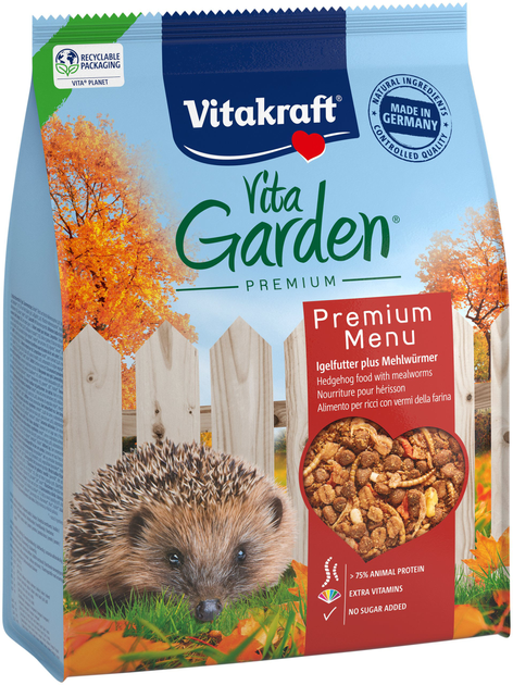 Karma dla jeży Vitakraft Vita Garden Premium Menu Hedgehog 2.5 kg (4008239591135) - obraz 1
