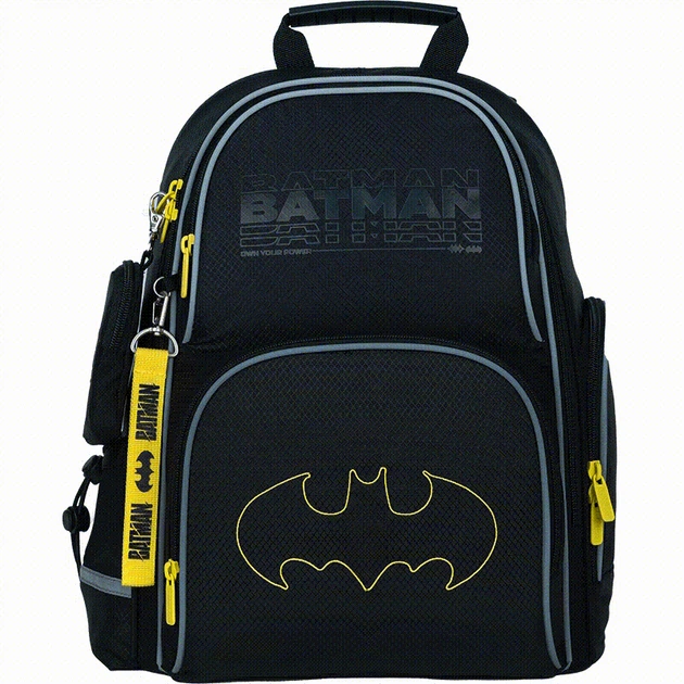 Рюкзак шкільний напівкаркасний ортопедичний Kite Education DC Comics Batman, для хлопчиків, чорний (DC24-702M, для хлопчиків, чорний (LED)) - зображення 13
