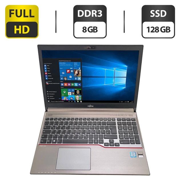 Ноутбук Б-класс Fujitsu LifeBook E756 / 15.6'' (1920x1080) IPS