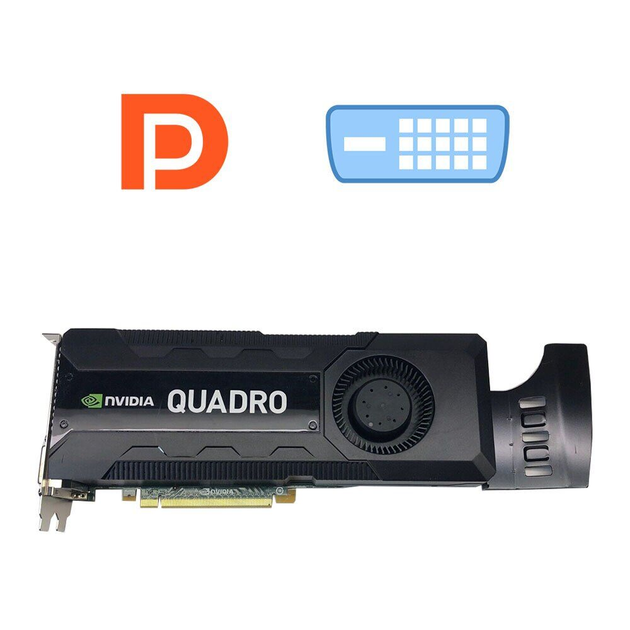 Дискретная видеокарта nVidia Quadro K5000, 4 GB GDDR5, 256-bit б/у ...