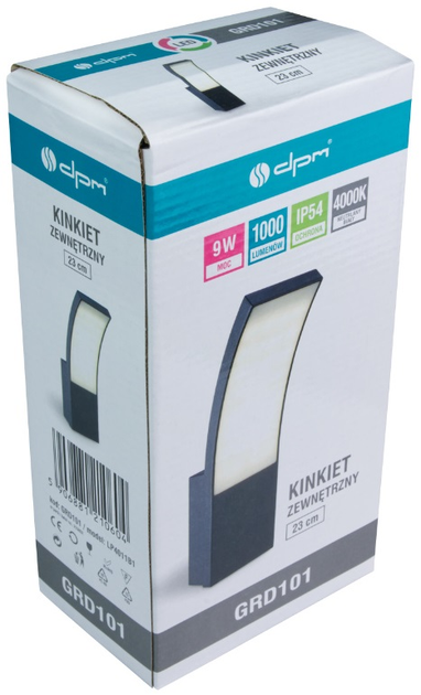 Klinket LED zewnętrzny kwadratowy DPM GRD101 (5906881210604) - obraz 5