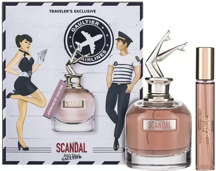 Zestaw wody perfumowanej dla kobiet Jean Paul Gaultier Scandal Airlines Edition - Eau de Parfum 80 ml + 20 ml (8435415033633) - obraz 1