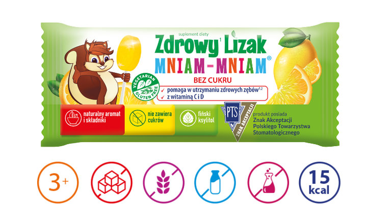 Льодяник Zdrowy Lizak без цукуру 1 шт. (лимон) - Фото 1 Льодяник Zdrowy Lizak без цукуру 1 шт. (лимон) - зображення 1